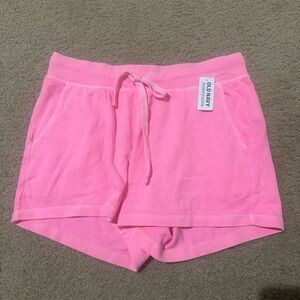 Pink sweat shorts